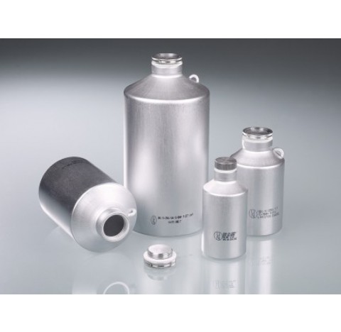 Flacon de transport en aluminium UN 125ml diametre 50 mm hauteur 105 mm aluminium pur (Al 99,5) conf