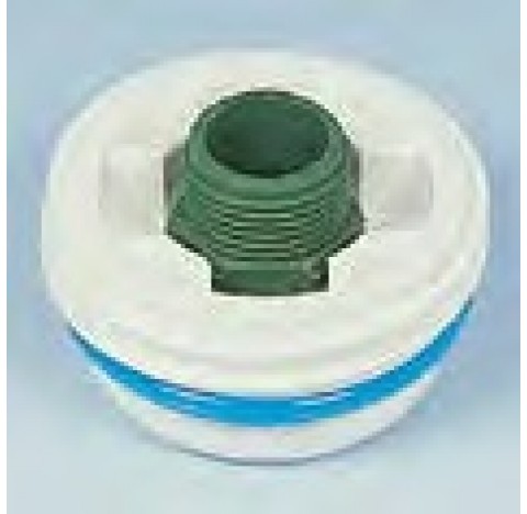 Adaptateur filete Laboplast filetages male 3/4 filet a pas grossier ,Mauser 2 couleur vert/blanc en 