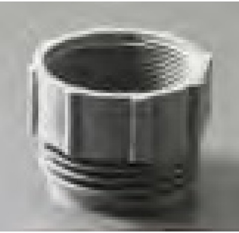 Adaptateur filete en PP filetage externefilet de fut US filetage interne 2BSP couleur argent