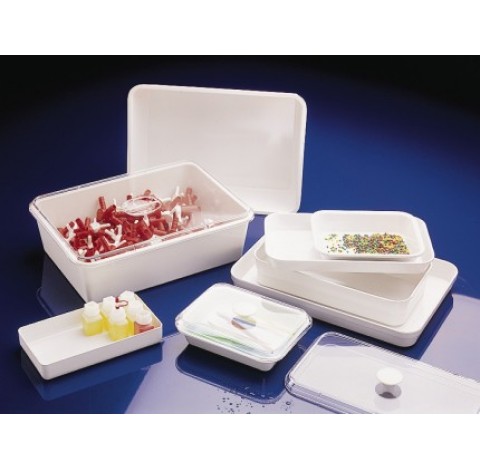 Tablette a instruments longueur 190 mm largeur 150 mm hauteur 17 mm en melamine blanc