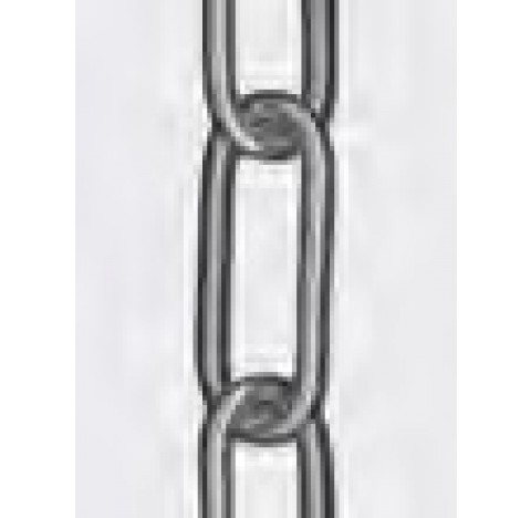 Chaine a galets de descente/traction V4A, longueur 50 m, diametre 2,3 mm. pour flacons et bombes a i
