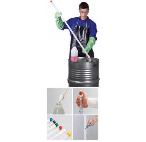 Echantillonneur LiquidSampler 250 ml profondeur d'immersion 1000 mm diametre 32 mm en polypropylene 
