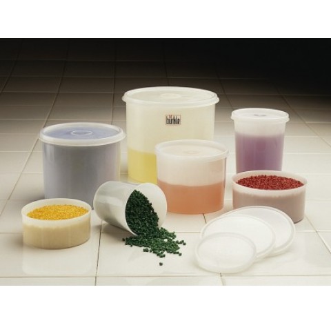 Pot rond en polyethylene 250 ml diametrebas 60 mm, diametre haut 78 mm , hauteur 90 mm congelable et