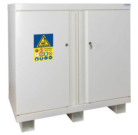 Armoire de securite 105 minutes pour le stockage des batteries au lithium-ion, armoire type comptoir