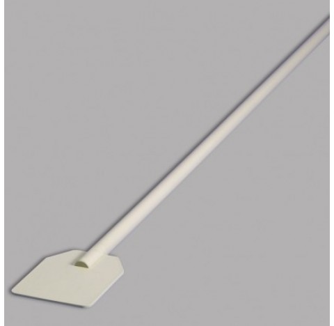 Pagaie d'agitation en polypropylene longueur 155 mm largeur 130 mm longueur totale 1170 mm