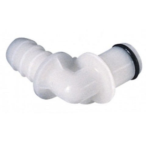 Raccord rapide pour tuyau diametre interne 6.5 mm en PP longueur 31 mm avec vanne