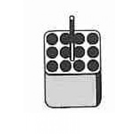 Adaptateur pour 12 x microtube 1,5HET,2,0 ml diametre d'orifice 11,2 mm longueur 38 mm Hettich