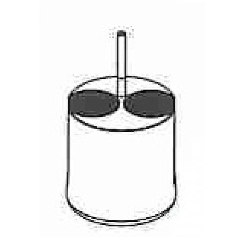 Adaptateur pour 2 x 85HET,94 ml diametre orifices 38,5 mm longueur 80 mm Hettich