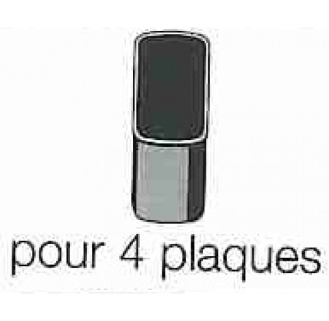 Support en plastique pour 4 plaques de maintien 4597 Hettich