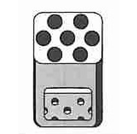 Adaptateur pour 7 x 15 ml (tube conique type Falcon) diametre d'orifice 17 mm longueur 90 mm Hettich