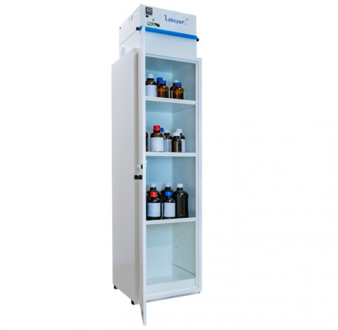 Armoire de surete 150 Litres de stockage 41 Litres de retention  porte pleine a Etageres dimensions 
