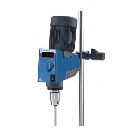 Agitateur mecanique RW 20 digital Cap. D'agitation max. : 20 L Puis. Abs. 70W Plage de vitesse 60-20