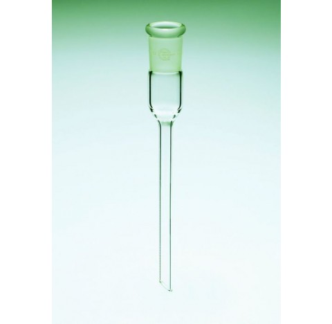 Allonge Droite 29/32 avec tube diamètre 10 mm longueur tube 130 mm, longueur totale 190mm coupé bise