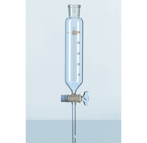 ampoule de separation DURAN, avec graduation, avec robinet RIN et et securite au robinet, 500 ml