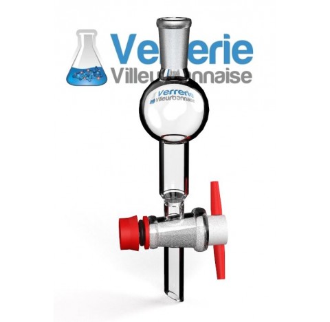 Ampoule a decanter 10ml cle teflon avec bouchon plastique 10/19