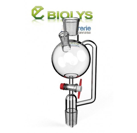 Ampoule de distilation isobare 200 ml rodage 2932 , et un 14/23 femelle incliné