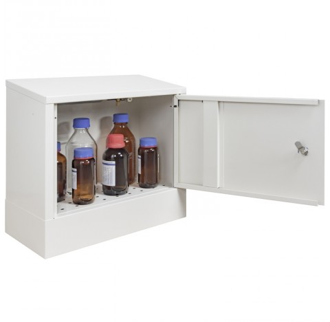 Armoire de securite a extincteur pour produit inflammables  dimensions exterieures a 455X500X250mm d