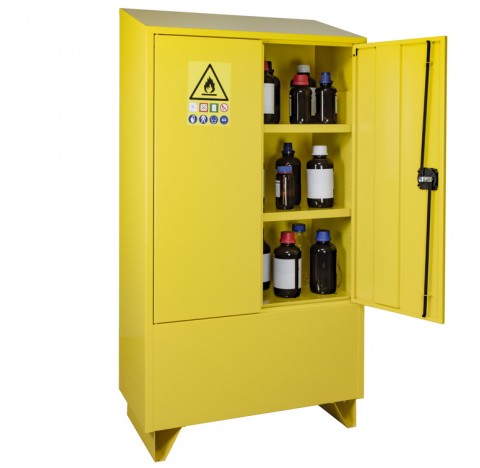 Armoire de securite sans extincteur pour produit inflammables  dimensions exterieures a 1500X800X400