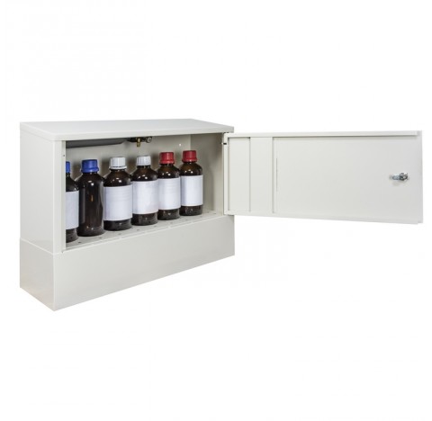 Armoire de securite a extincteur pour produit inflammables  dimensions exterieures a 500X700X250mm d