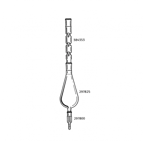 Fiole, 500 ml, col 24/40, joints Clear-SealTM 19/22, pour l'appareil Kuderna Danish.