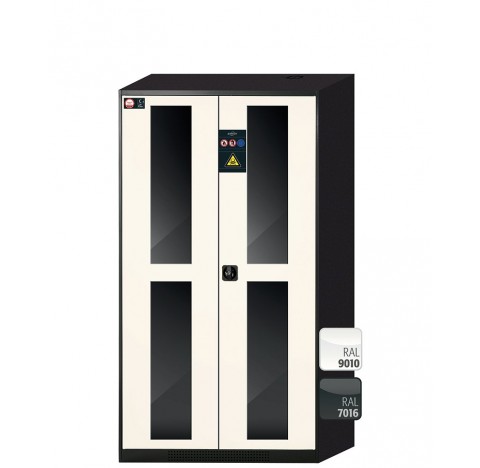 Armoire de securite CS-CLASSIC-G Pack d'equipement interieur  -  equipee avec 3 x etagere, 1 x bac d