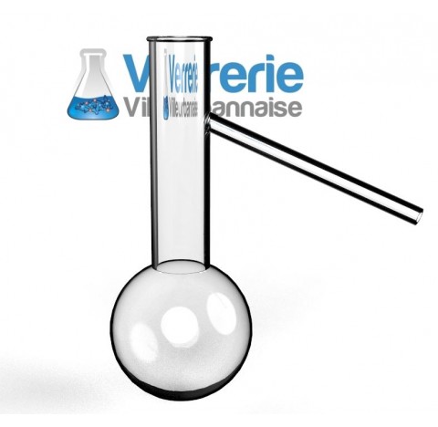 Ballon a distiller 125ml verre pyrex fabrique dans nos ateliers en France
