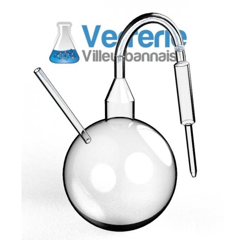 Ballon de propagation de 2 litres en verre borosilicate