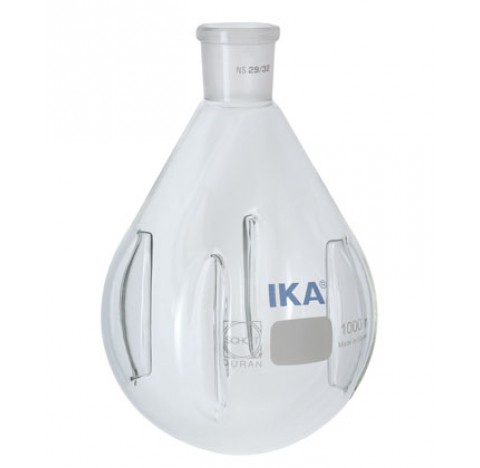 Ballon d'evaporateur avec 4 baffles 50 ml rode 29/32 forme poire Dim. Haut : 94mm diam 48mm