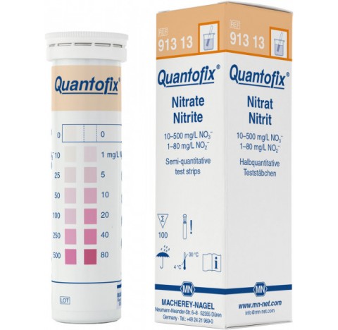 Bandelettes de test nitrate / nitrite Quantofix, semi-quantative.Bandelettes test pour la d‚terminat
