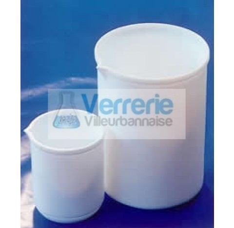 becher 600ml avec bec sans anse en PTFE diametre 90mm hauteur 125mm