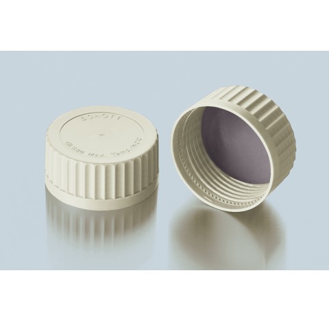 Capuchon a visser en PSU GLS 80 avec joint silicone/PTFE  Vendu par 5 . Duran Schott