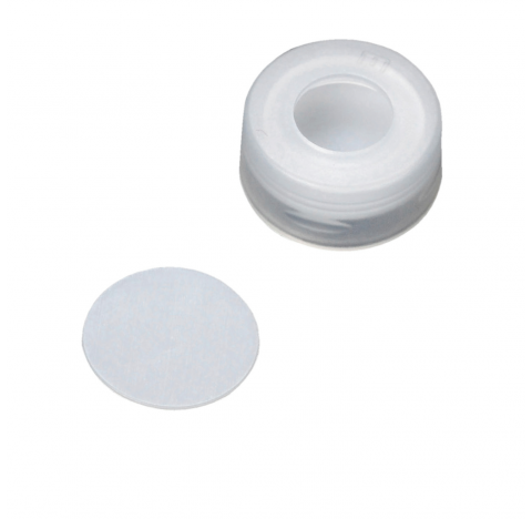 Bouchon a pression 11 mm avec septa a disque PTFE, naturel, EVA (Boite de 100)