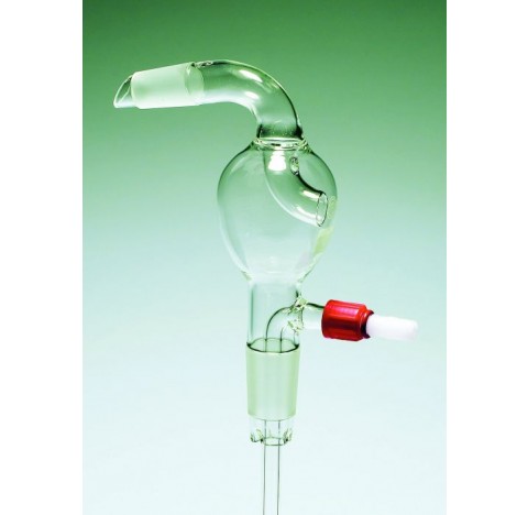 Tete de distillation droite avec ampoule degarde a allonge laterale CN24/29-24/29