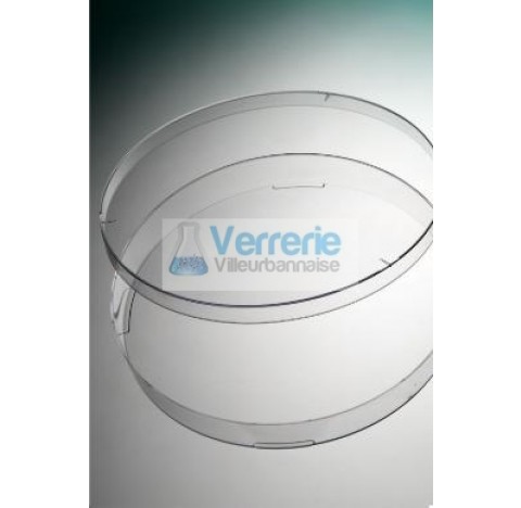 Boite petri ronde Polystyrene naturel 3 ergot BP143-07