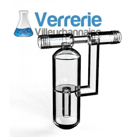 Bulleur double GL14, en verre borosilicate