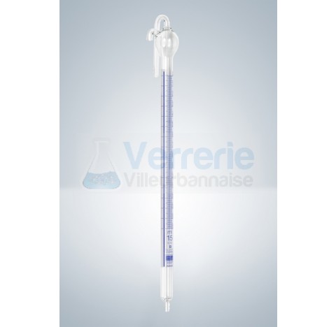Burette de rechange 50 subdivision :0,1 ml pour Schilling Schellbach