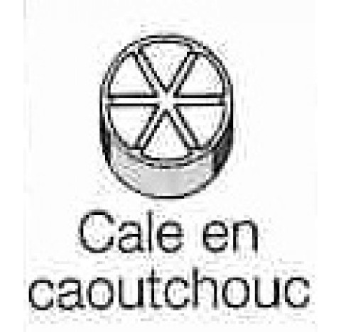 Insert caoutchouc pour tube 100 ml pour 1481 et 1495 - diametre 44 mm diametre d'orifice 45,9 mm lon