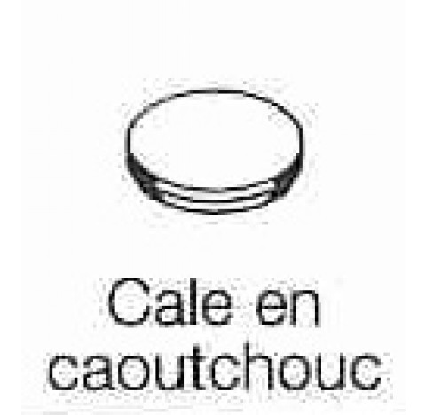 Insert caoutchouc pour tube bain de chrome 0534 diametre d'orifice 45,9 mm longueur 98 mm Hettich
