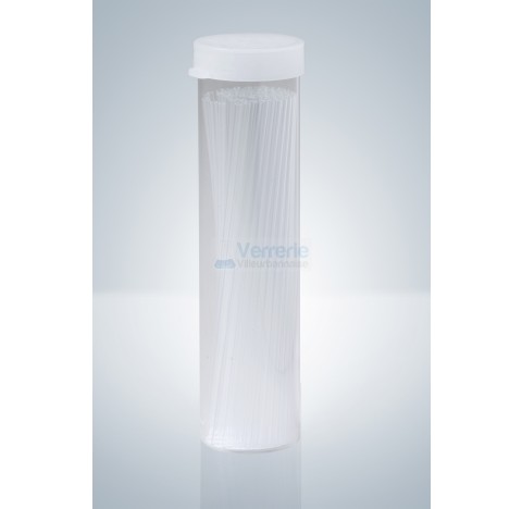 Tubes verre capillaire ouverts long. 90 mm diam. ext. 2,35mm diam. Int. 1,55mm pack de 1000 pieces