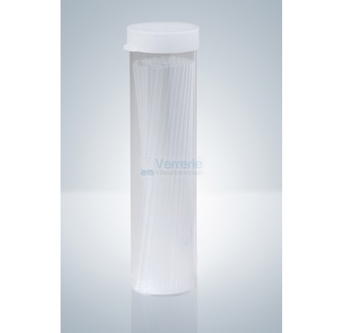 Tubes verre capillaire ouverts long. 90 mm diam. ext. 1mm diam. Int. 0,8mm pack de 1000 pieces