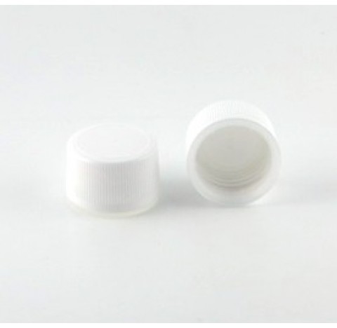 Capsule PP28 inviolable joint polyethylene en polypropylene blanc avec obturateur