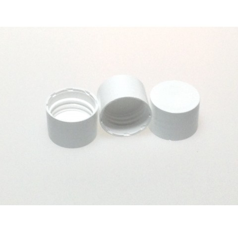 Capsule 24/410 lisse en polypropylene blanc joint triseal
