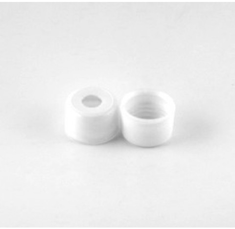 Capsule percee PP28 inviolable en polypropylene blanc