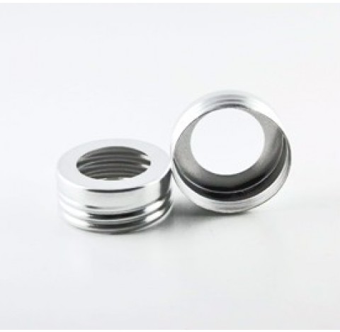 Capsule Pharmacie 40 en aluminium percee pour flacon plasma bague PHIE40