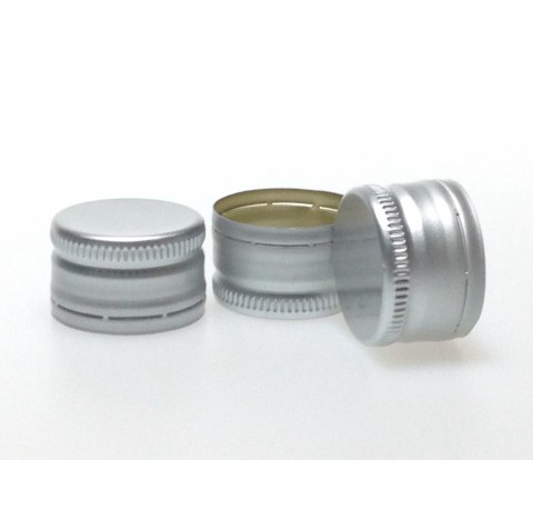 Capsule aluminium argent PP28 a serir sans split joint EPE 400 - 28x18