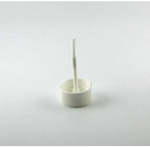 Capsule PP28 avec tige pinceau blanc pour flacon 30 ml