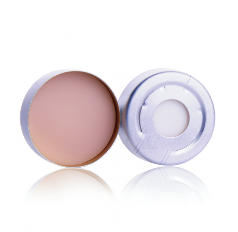 Scellage a decharge de pression 20 mm, septa PTFE naturel/silicone bleue (Boite de 100)