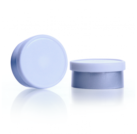 Scellage aluminium 20 mm a bouchon pivotant, blanc (Boite de 1000)