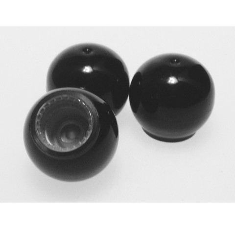 Capsule boule Europa 4 en polypropylene noir autojointante