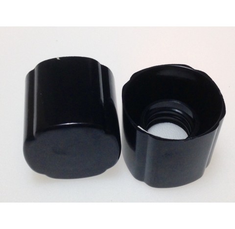 Capsule double jupe Europa 6 bis en bakelite noire avec joint triseal bague EUR6BIS